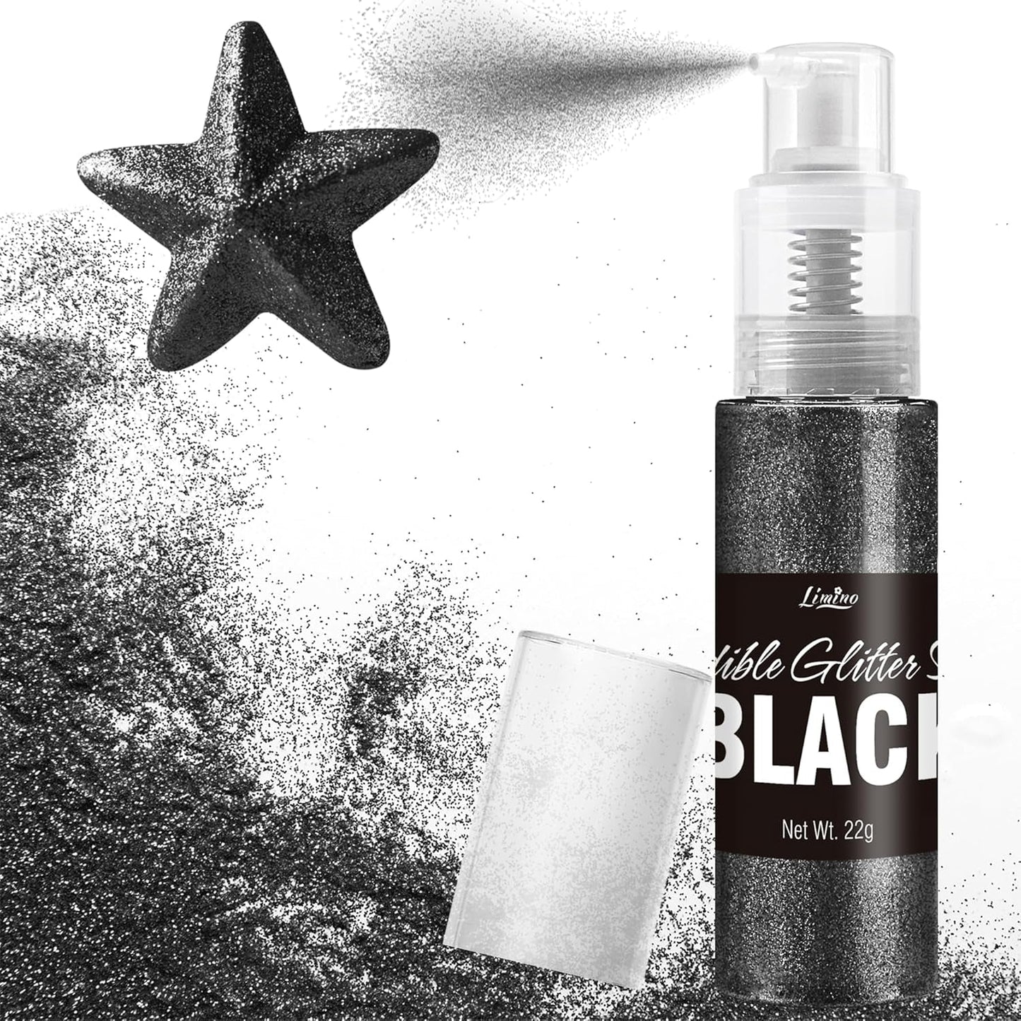 Eetbare glitterspray - 22G Eetbare glitter, eetbaar glitterpoeder voor drankjes, taartdecoraties, macarons - Voedselkleuring glitterpoeder, eetbare glitter voor cocktails, muffins (roze)