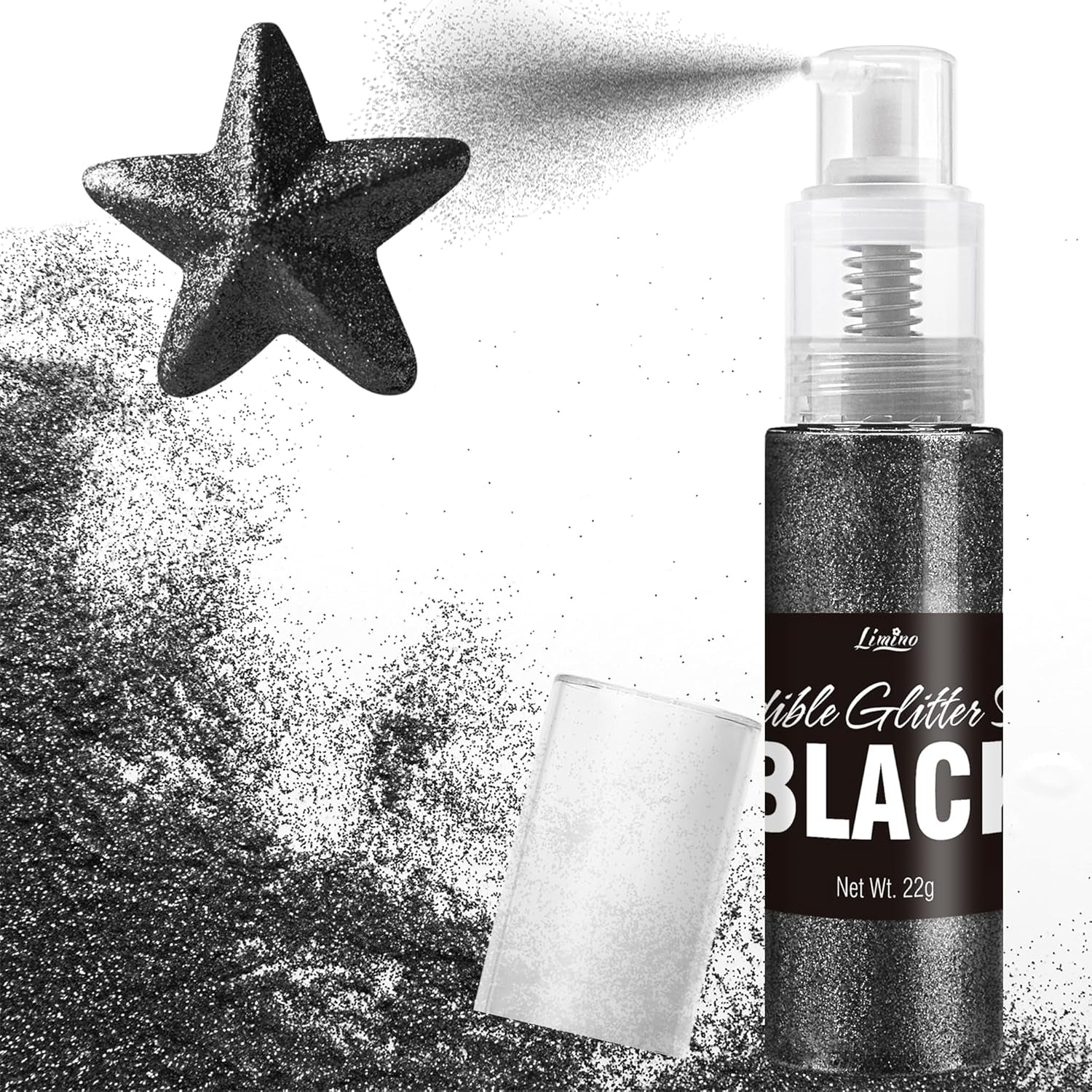 Eetbare glitterspray - 22G Eetbare glitter, eetbaar glitterpoeder voor drankjes, taartdecoraties, macarons - Voedselkleuring glitterpoeder, eetbare glitter voor cocktails, muffins (roze)