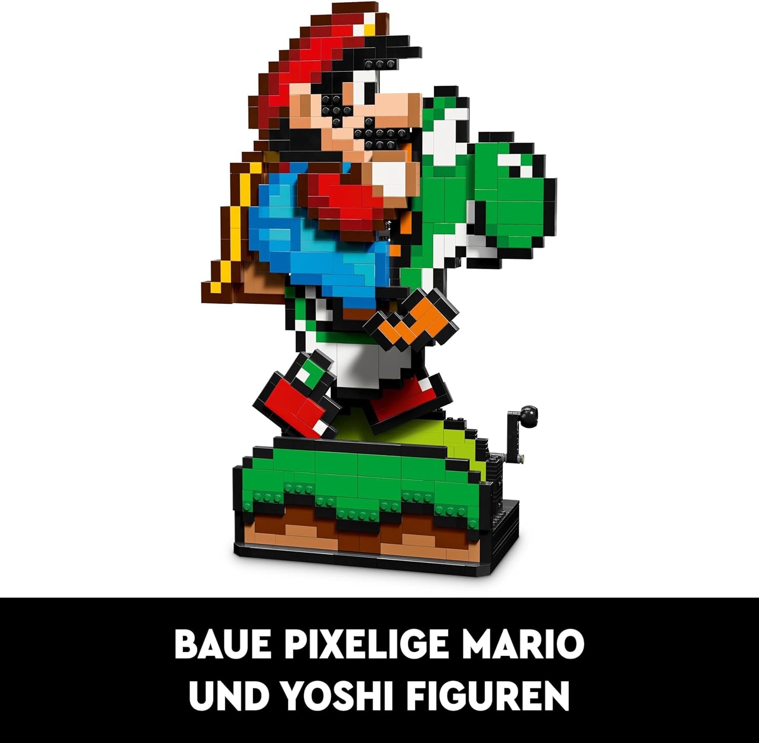 LEGO Super Mario World: Mario & Yoshi Nintendo verzamelset, pixelfiguren, modelbouw en display, huisdecoratie en verzamelobjecten, modelset en cadeau voor volwassen fans 71438 Bouwsets Besuche in LEGO-Store