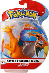Pokémon PKW0368 - Battle Feature Figure - Glurak Officieel beweegbaar figuur 11,5 cm Actiefiguren Naty Shop