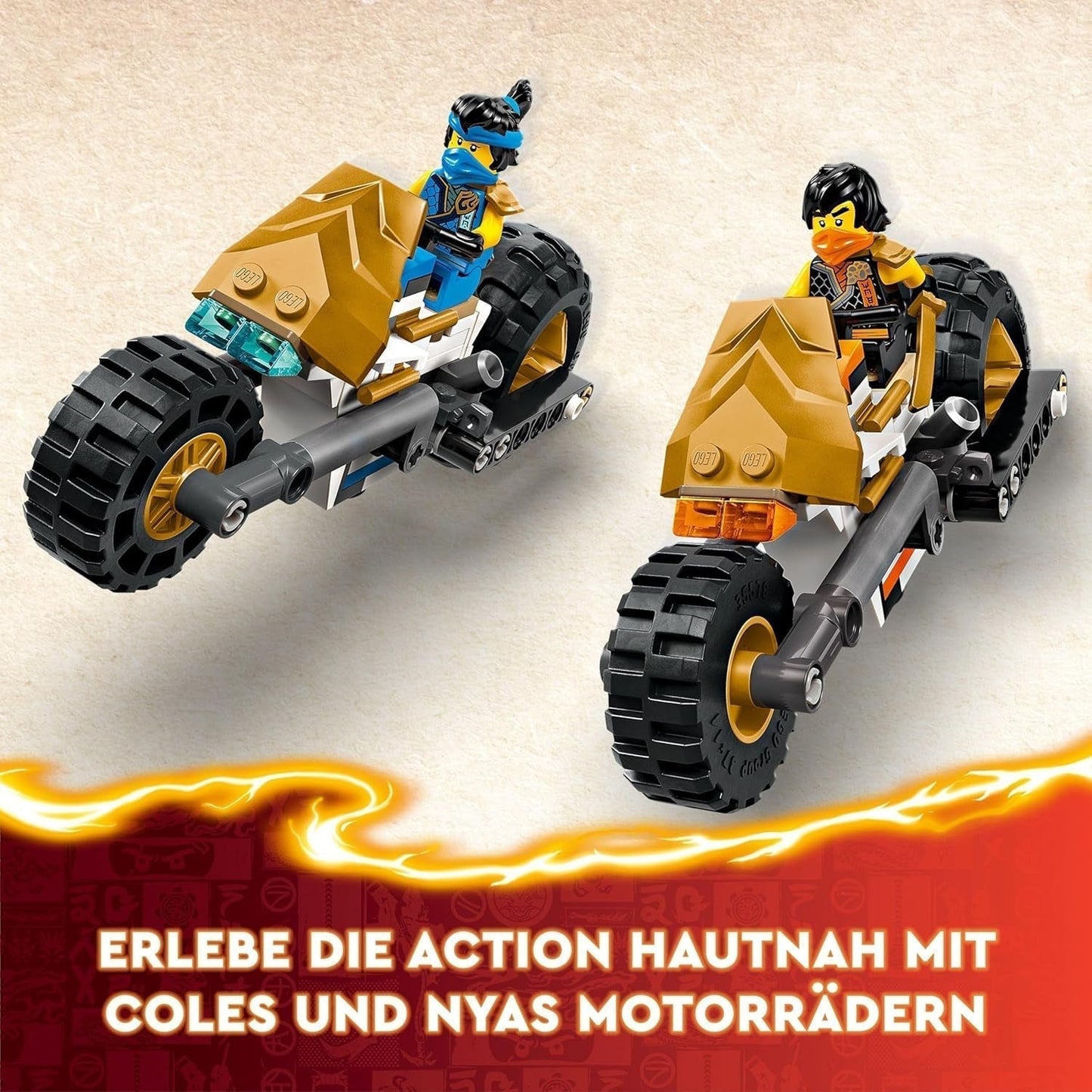 LEGO NINJAGO Ninja Team Combi Caterpillar 4 in 1 set met zweefvliegtuig, racewagen en 2 motorfietsen en 6 minifiguren Cadeau voor jongens en meisjes Ninja speelgoed 71820 Bouwsets Besuche in LEGO-Store