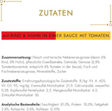 Gourmet Gold Délicatesse en Sauce Rund- en Kip Natvoer voor katten, 12 stuks (12 x 85 g)