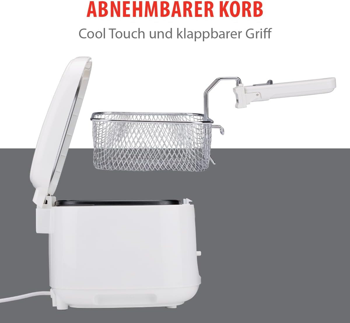 Alpina Frituurpan 2,5L DF-165, 1800W - Regelbare temperatuur tot 190°C Apparaten Naty Shop