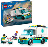 LEGO City Ambulance - speelgoed met 2 minifiguren (skateboarder en chauffeur) - educatief speelgoed voor jongens en meisjes vanaf 5 jaar - cadeau-ideeën voor verjaardagen en feestdagen 60451 Bouwsets Besuche den LEGO-Store Standaard titel