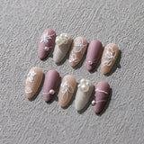 JMEOWIO 3D Nagelsticker Witte Blumen Nail Art Sticker Selbstklebend Nagelaufkleber 5D Stereoskopische Decoratie Nageldesign Zubehör 1 Blatt