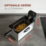 Bomann® oliefriteuse, capaciteit 3 liter, Cool Zone-technologie en afvoer, 2000 W Huishoudelijke apparaten Naty Shop