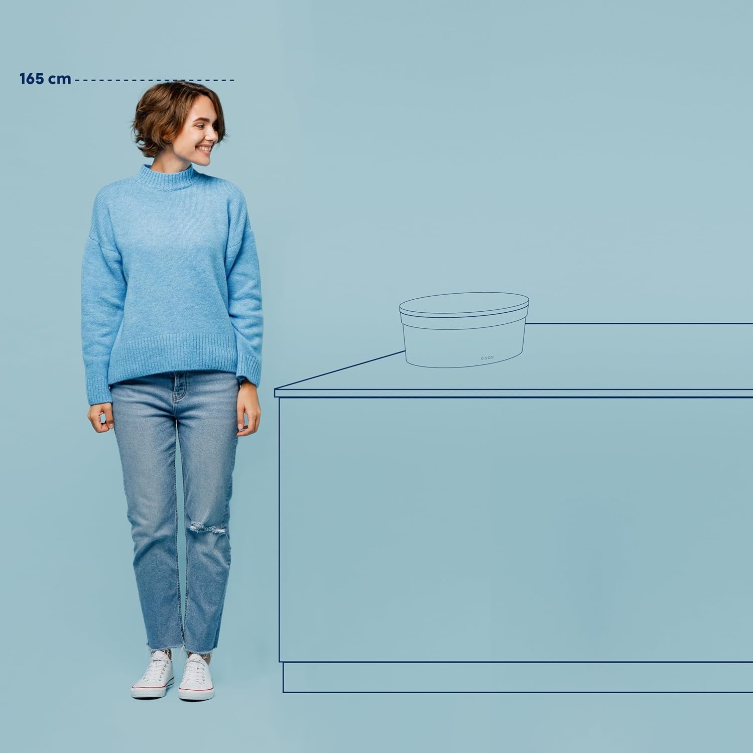 Kela broodtrommel met ventilatiegaten, keramische broodtrommel, SALENA, broodtrommel, wit, 36,5 x 23,5 x 14 cm Voedselbewaardozen Naty Shop