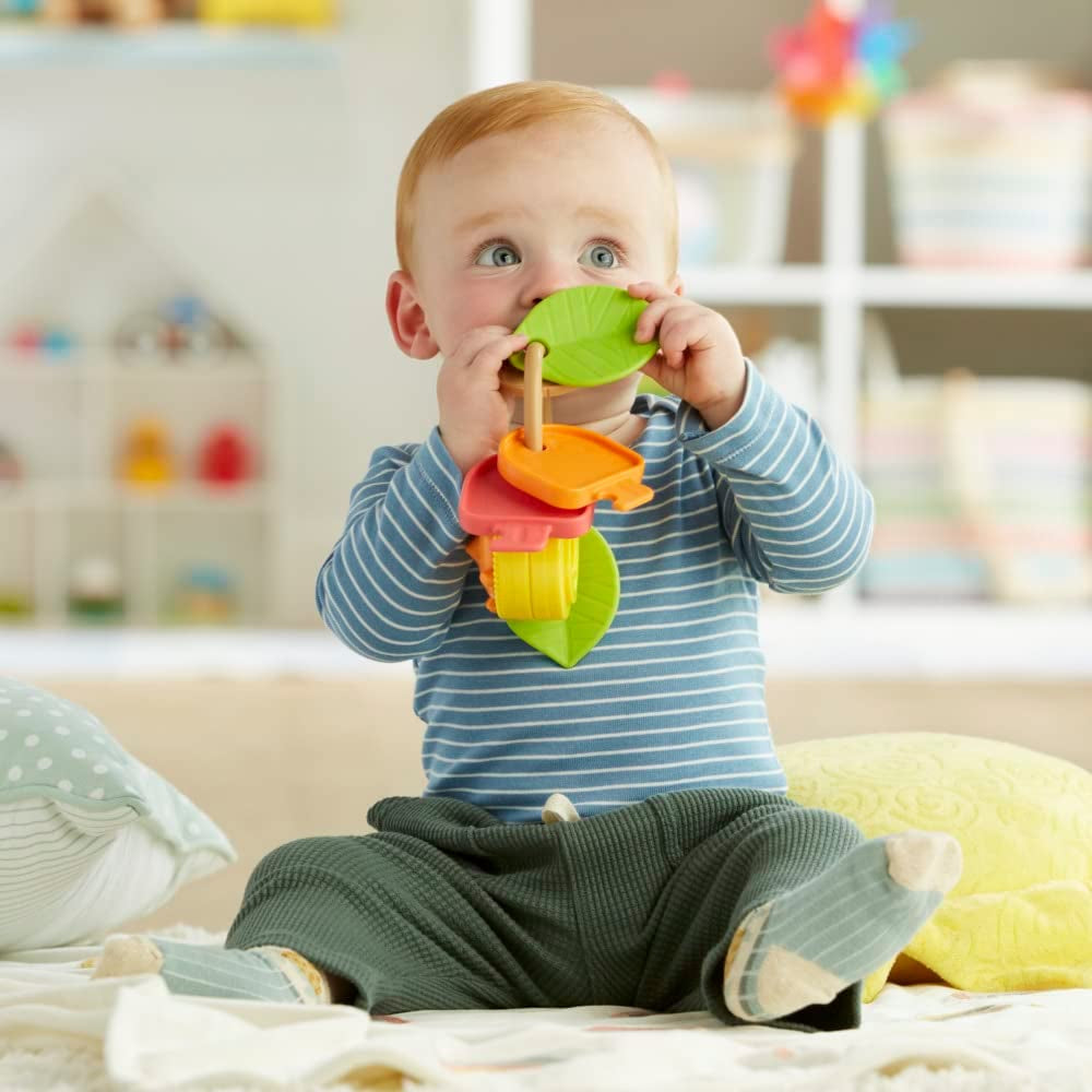 Playskool Mijn eerste sleutels, zintuiglijk speelgoed met structuren en geluiden voor baby's vanaf 3 maanden (exclusief Amazon) Babyspeelgoed Naty Shop