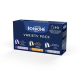 Caffè Borbone Verkostung Kit, 90 aluminium capsules: 30 Mia Napoli, 30 Ciao Venezia, 30 Magica Palermo, (3 x 30 Stück) – Compatibel met Kaffeemaschinen für den Hausgebrauch van het merk Nespresso®*