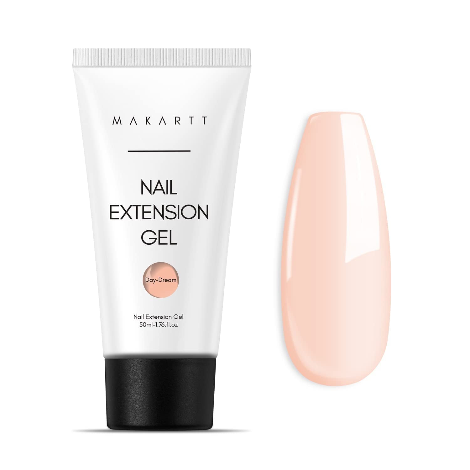 Makartt Poly nagelverlengingsgel - acrylverlengingsgel, nagelversterkende gel, nageldecoratie, 50ml (paars)