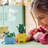 LEGO Botanicals Happy Plants - DIY-set voor kinderen met 2 kunstbloemen en 2 kleurrijke bloempotten met cartoongezichten - Cadeau-idee voor meisjes vanaf 9 jaar - 10349 Besuche bouwsets in LEGO-Store