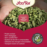 Yogi Tea - Kurkuma Chai Biologische gekruide ayurvedische thee Cafeïnevrije kurkuma kaneel-gembermix Yogi-thee Los 8 x 90 g (720 g) Verpakking Ideaal cadeau