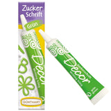 Günthart Backdecor 25 g Suiker met letters GOUD Voor alle desserts in gouden kleur Van suiker voor mooie letters en designs, 1 pakje (25 g)