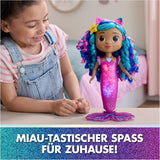DREAMWORKS GABBY'S POPPENHUIS – Sing & Shine Meerjungfrau Gabby, 35 cm groot Puppe mit Licht- en Geluidseffect, spricht Deutsch, für Kinder ab 3 Jahren