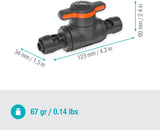 Gardena Micro-Drip-System regel- en afsluitklep 13 mm (1/2 inch): Eenvoudige afsluiting van leidingen en traploze regeling van de waterstroom, accessoire voor het leggen van druppelleidingen (13207-20)