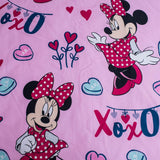 Disney-beddengoed, Minnie Mouse roze baby, 100% katoenen beddengoed met ritssluiting - Kids Naty Shop