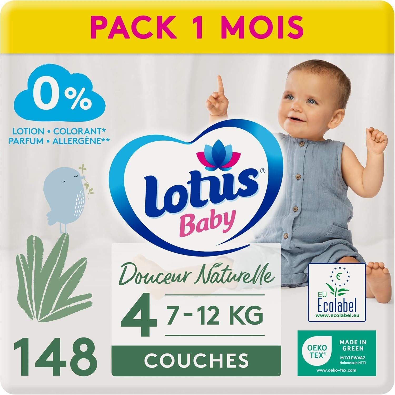 Douceur Naturelle – Luiers maat 3 (5-9 kg) 1 maandverpakking – 172 luiers
