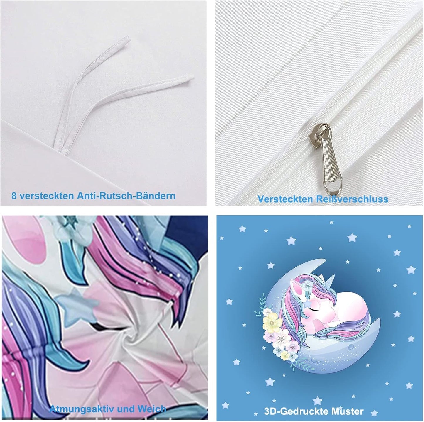 Beddengoed voor kinderen, Unicorn Soft, microvezel Beddengoed - kinderen Naty Shop