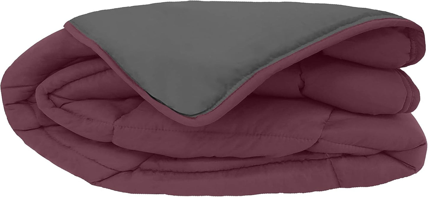Toison D'Or Cocoon dekbed, pruim/staal, 140 X 200 Cm Dekbedden en quilts Naty Shop Pruim/staal 140 Cm X 200 Cm