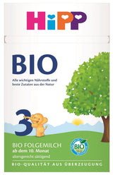 HiPP 3 Biologische opvolgmelk (4 x 600 g) - na 10 maanden, met Omega-3 (DHA, ALA), Calcium, Vitamine D, van de beste biologische kwaliteit