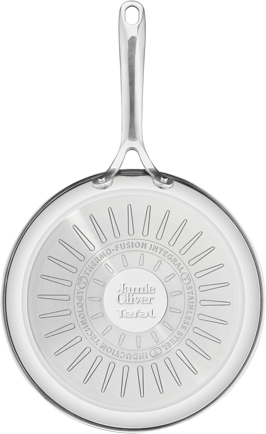 Jamie Oliver by Tefal Cook Slimme koekenpan 28Cm, Ongecoat roestvrij staal, Geschikt voor inductie Potten en pannen Naty Shop