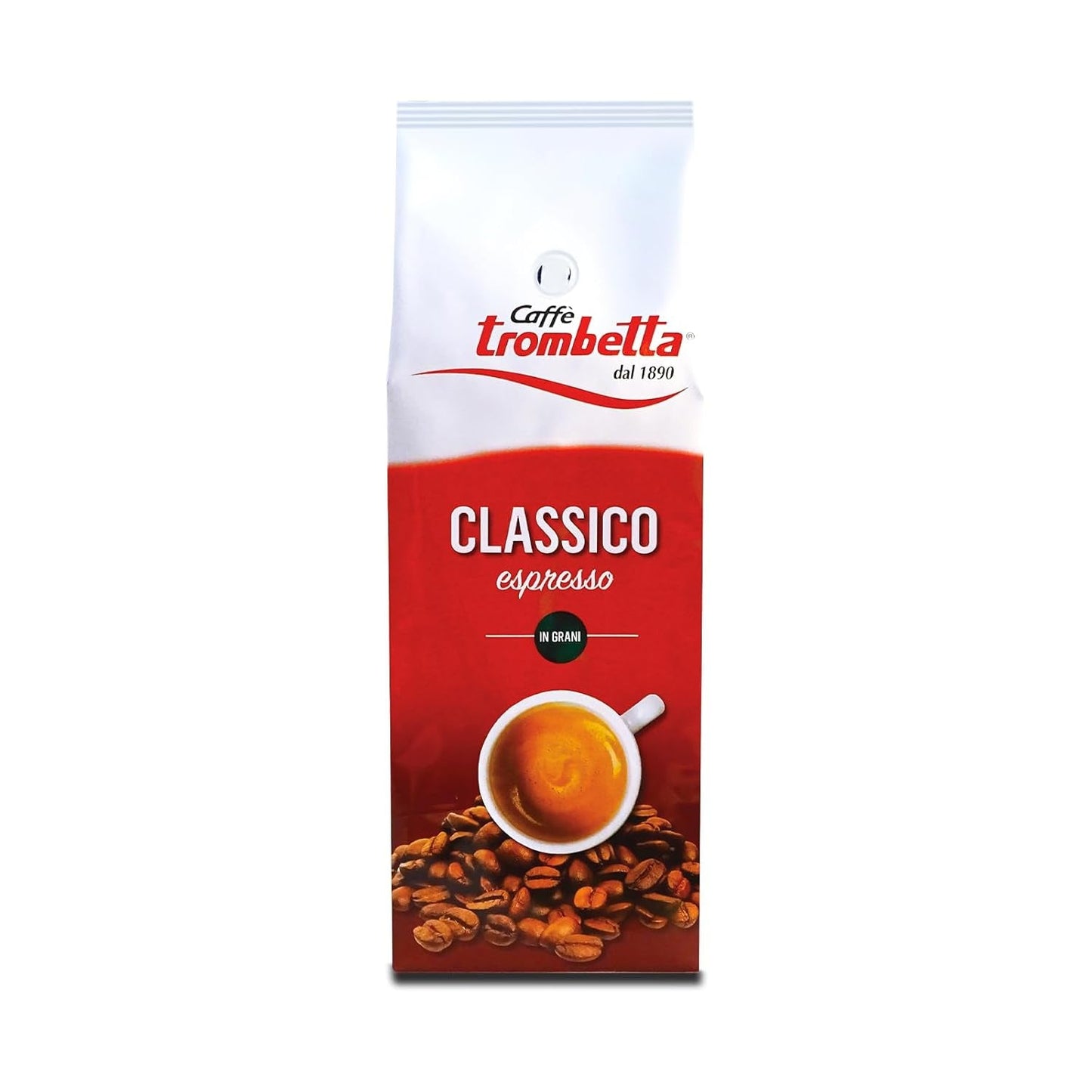 Caffè Trombetta Italiaanse Kaffee Geröstete Kaffeebohnen, klassiek. Een perfecte harmonie met aroma en kruiden - 1 kg