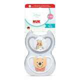 NUK Perfect Match luchtfopspenen voor baby's | 6-18 maanden | Orthodontische fopspenen die de luchtcirculatie bevorderen en huiduitslag door speeksel voorkomen | 95% acceptatie door baby's** | Disney Winnie de Poeh | Pak van 2
