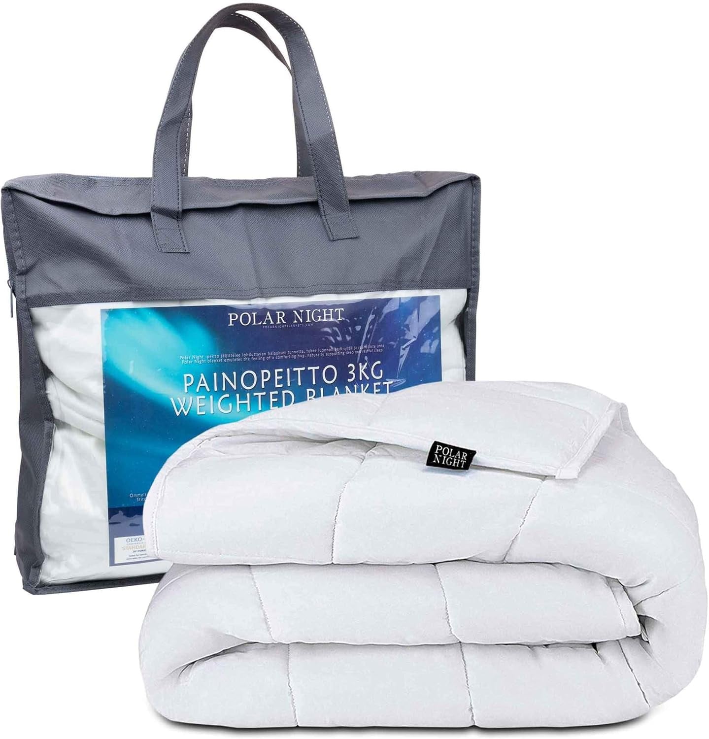 Verzwaarde deken voor volwassenen 150 X 200 Cm, 7Kg - Verzwaarde deken voor diepe slaap, zware deken, 100% katoenen therapiedeken, ontspanningsdeken Oeko-Tex® 100 Standaard dekbed Bedden en Dekens Polar Night 150 X 200 Cm 7,0 Kilogram