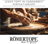 Römertopf knoflookpot verse pot van natuurlijke klei voor een lange houdbaarheid van voedsel zoals knoflook Ø 12,5 cm wit Voedselbewaardozen Naty Shop