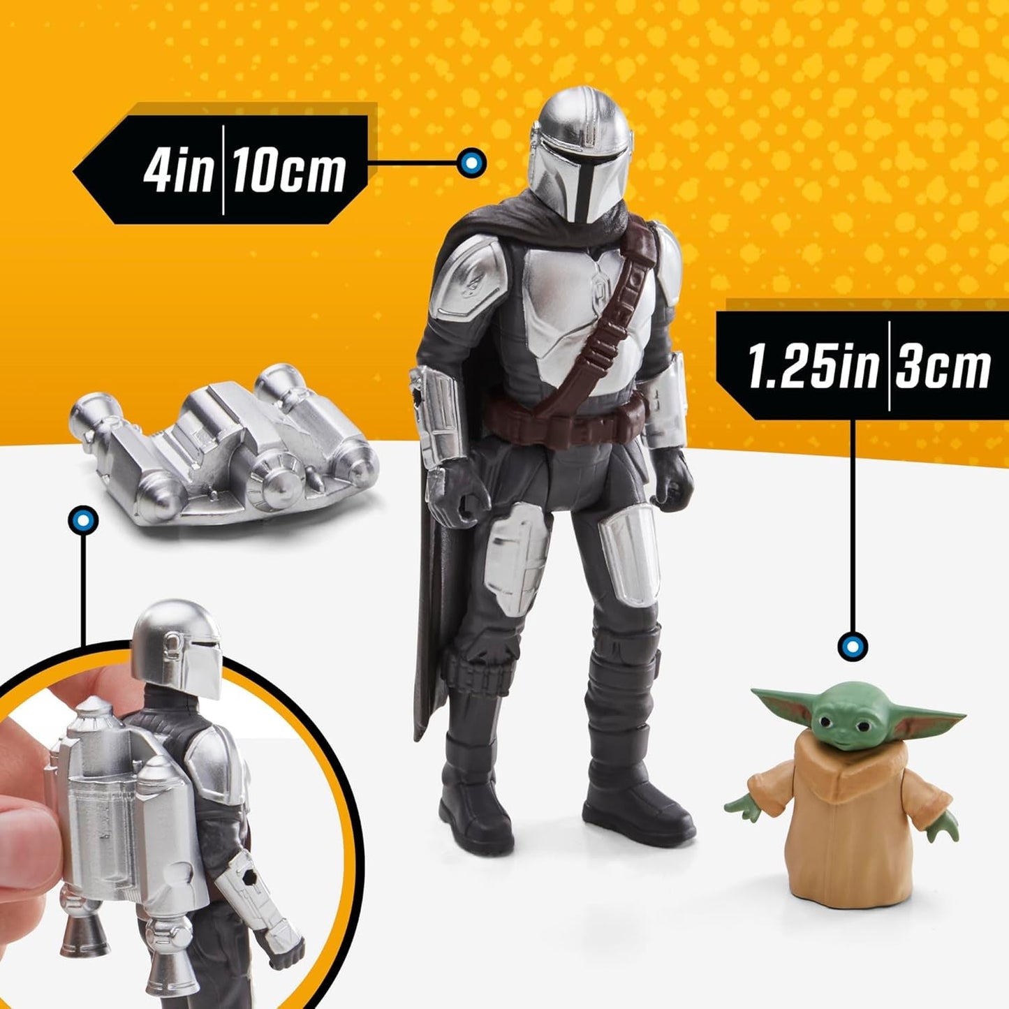 Star Wars Epic Hero Series N-1 Starfighter of the Mandalorian, grote actiefiguren en spannende accessoires voor spannende manoeuvres, spannende cadeau-actiefiguren Naty Shop