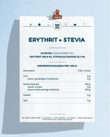 ZONDER SUIKER SUIKER 400 G Erythrit + Stevia Veganistisch, 100% Zucker- & Kalorienfreier Zuckerersatz, Zahnfreundlich 1:1 Süße Gegenüber Zucker, Gesunde Alternative Ohne Eigengeschmack Zum Kochen, Backen, Süßen Zoetstoffen Naty Shop