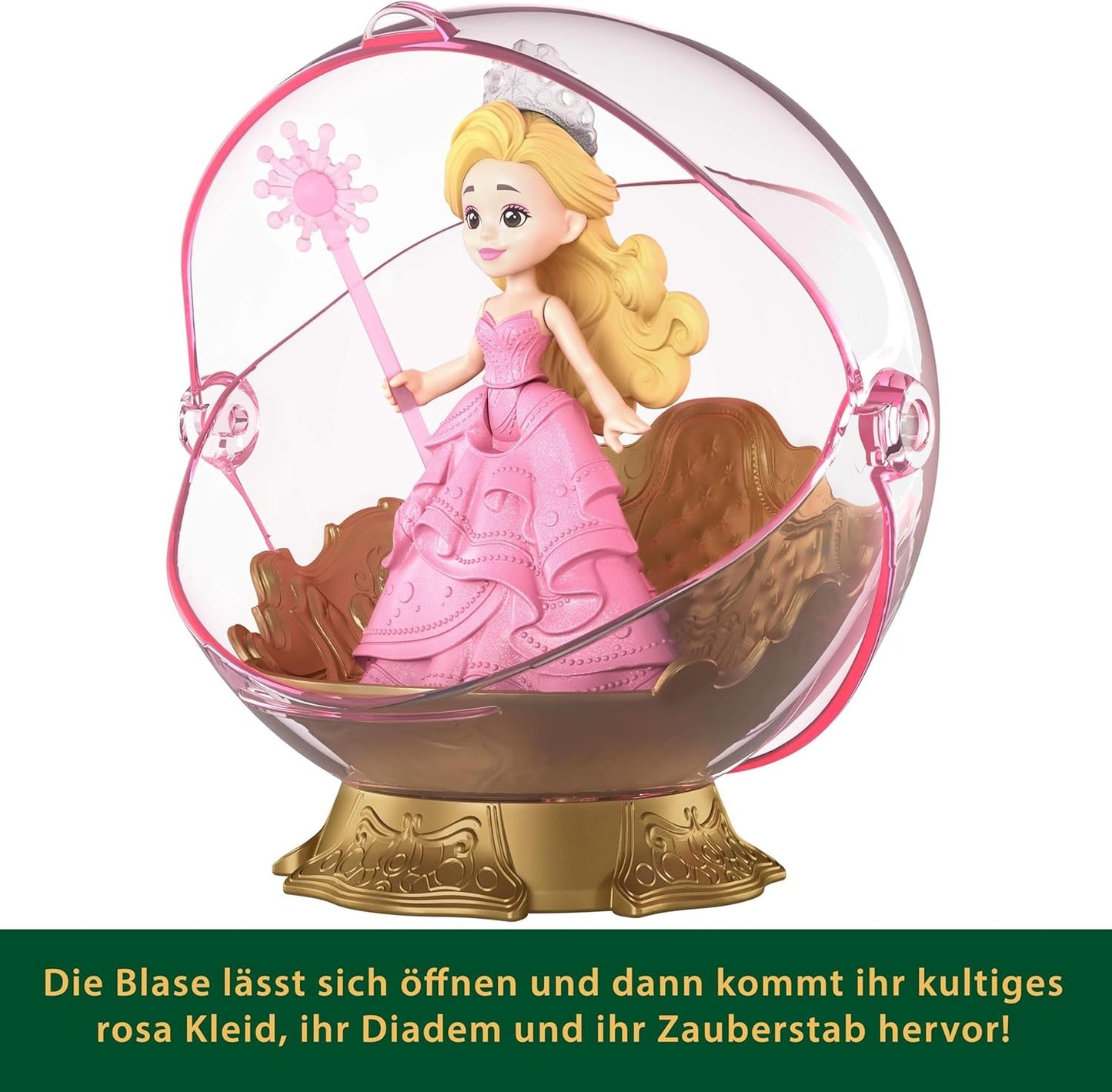 Mattel Universal Pictures Evil Glinda drijvende bubbel, bekende film geïnspireerde Glinda minipop en voertuigspeelset, JFM25, [Meerkleurig]