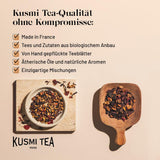 Kusmi Tea - Earl Grey Intense - Biologische Earl Grey zwarte thee met sterke bergamot en pittige citroen - losse thee - metalen doos van 100 g - hoeveelheid voor ongeveer 50 kopjes