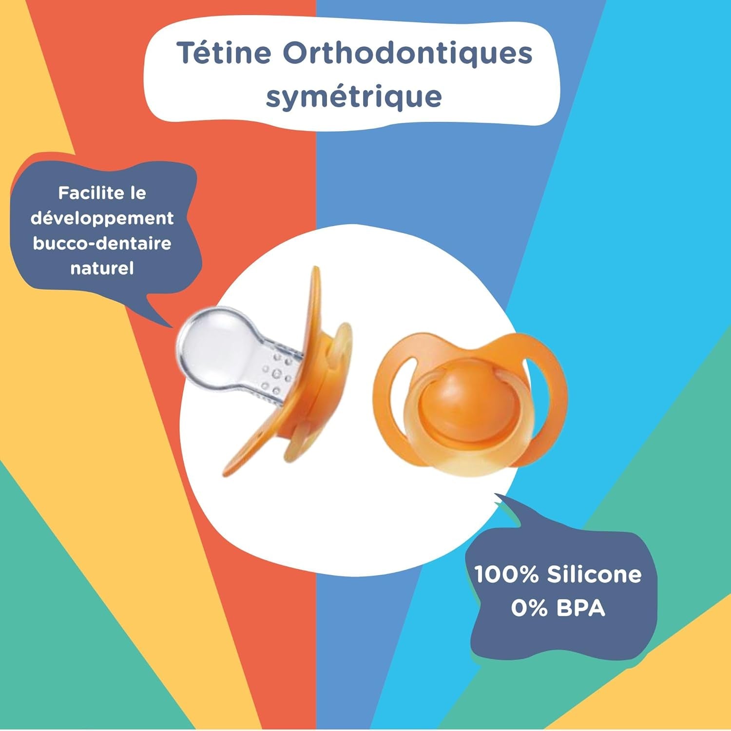 Nuby – Set van 5 zachte siliconen orthodontische fopspenen en fopspenen | 3 modellen voor dag en nacht | 2 modellen die gloeien in het donker | BPA-vrij | Borstachtige vorm | Voor 18-36 maanden