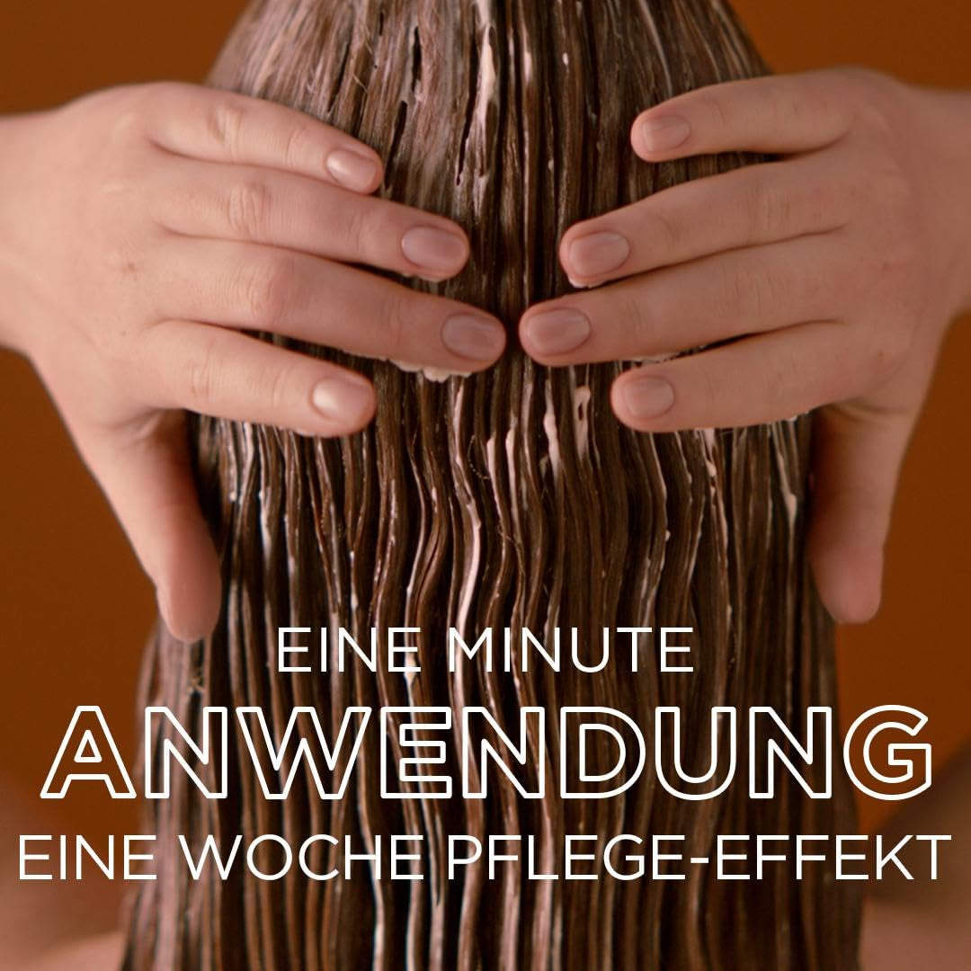 Garnier Olia Hair Colour 6.0 Lichtbruin + True Treasures Repair Treatment (340ml) voor beschadigd haar - kleuren zonder ammoniak, natuurlijke oliën, grijs haar bedekken, honing en bijenwas, minder breuk Haarverf Naty Shop