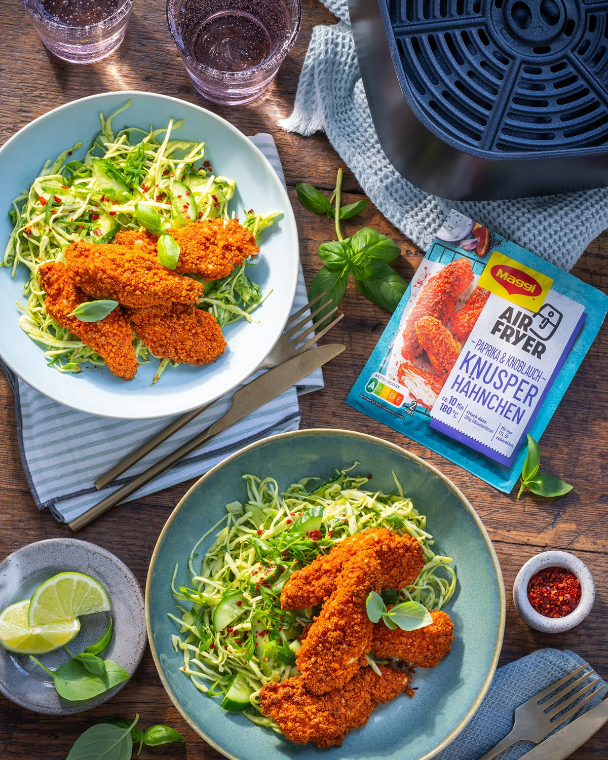 MAGGI Airfryer Knusper Hähnchen - Paprika en Knoblauch, 1er-pakket (1 x 39 g)