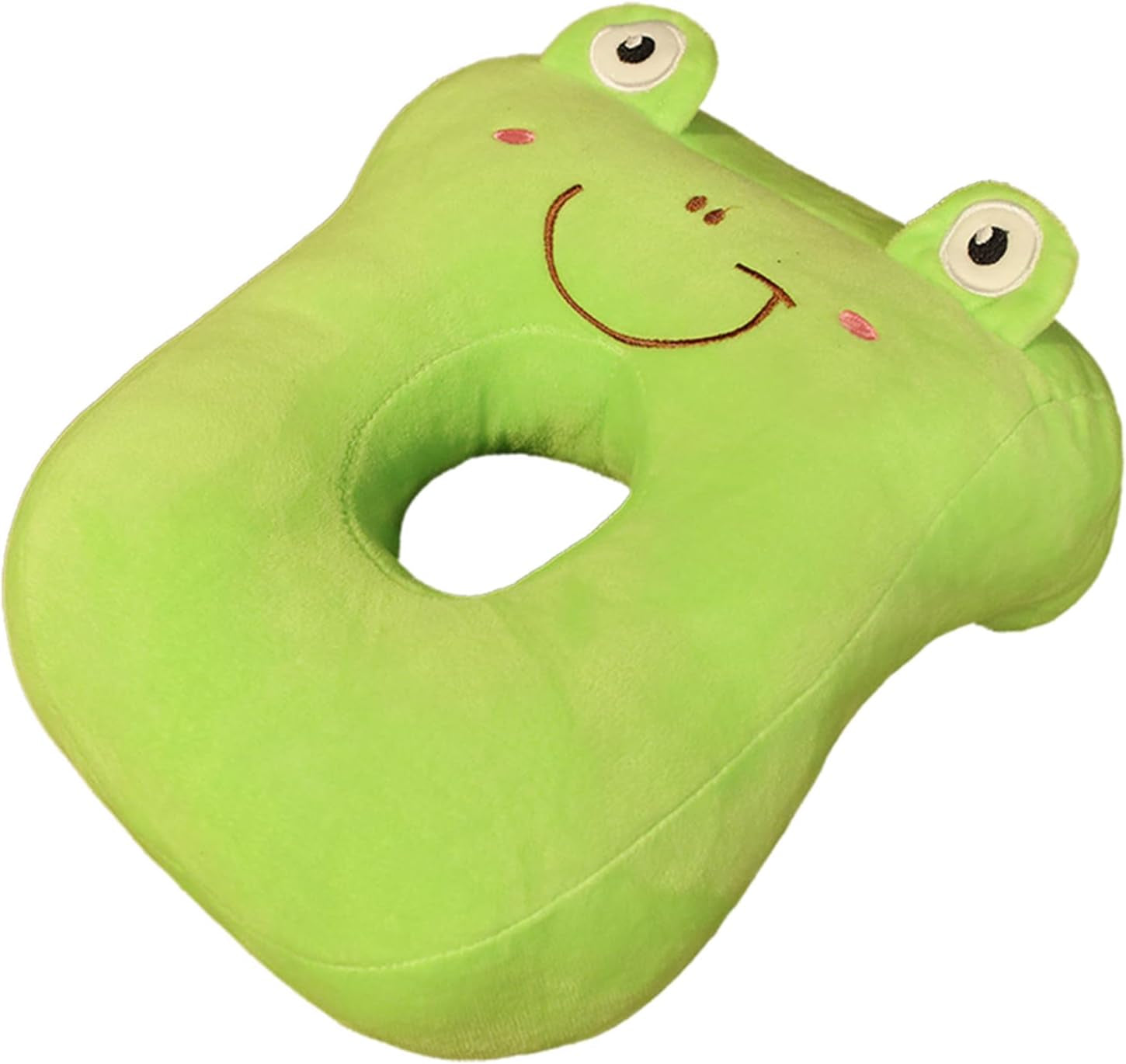 Kantoorslaapkussen Geheugenkatoen Schattig oorgatkussen Zacht slaapkussen Zijslaper Oorkussen voor dames Meisjes Kinderen (Kittengrijs) Cervicale orthopedische kussens Naty Shop Groene Kikker
