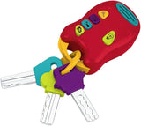 Battat speelgoedsleutel babyspeelgoed - Kleurrijke autosleutel sleutelhanger met licht en geluid voor kinderen vanaf 10 maanden Baby Toys Naty Winkelsleutel