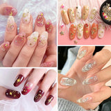 400 Stück Gold Silber Stern Nail Charms Nägel, 3D Metall Star Nagelkunst Decoraties, Star Nail Design Gemischt Grote Vorm Nägel Zubehör