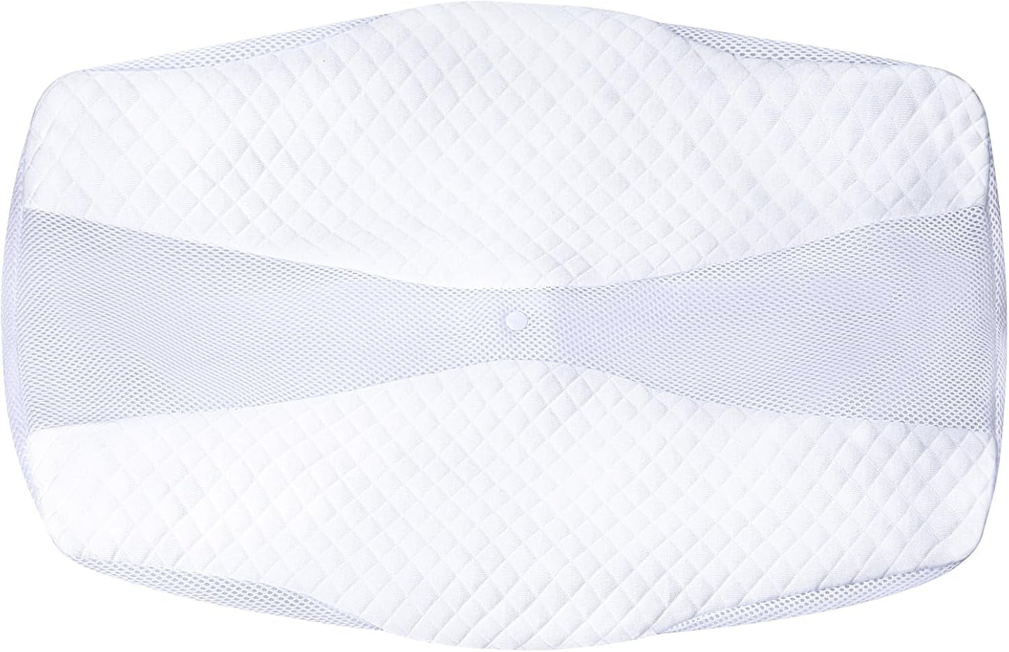 SAHEYER Orthopedisch kussen Neksteunkussen Hoofdkussen Ergonomisch nekkussen Zijslaperkussen 60 X 40 X 13/11cm Memory Foam Kussen voor zijslaper Rugbuik Orthopedische nekkussens Naty Shop Kussensloop Wit