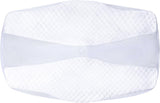 SAHEYER Orthopedisch kussen Neksteunkussen Hoofdkussen Ergonomisch nekkussen Zijslaperkussen 60 X 40 X 13/11cm Memory Foam Kussen voor zijslaper Rugbuik Orthopedische nekkussens Naty Shop Kussensloop Wit