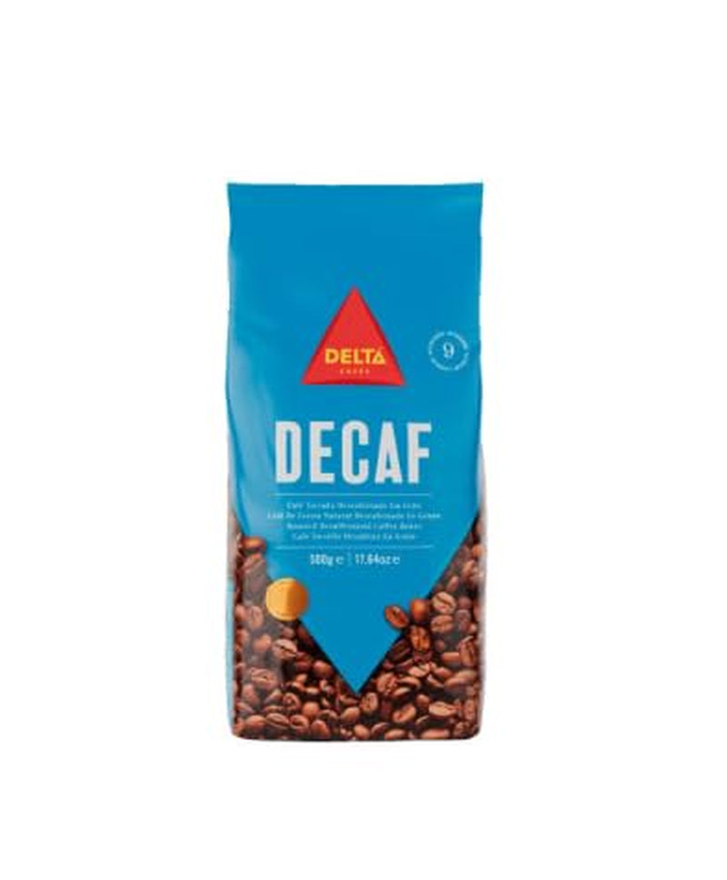 Delta Cafés – Cafeïnevrije koffie, 500g – Koffiebonen/hele bonen – Mild en aromatisch