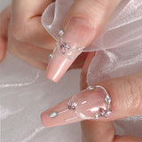 Mini Vlinder Zirkoon Nagelsleutelhangers Y2K Wit Champagne Roze Strass Kristal Vlindersleutelhangers Nagels 3D Vlinder Nageldesign Sleutelhangers Vlindernagels Decoratie Nagelkunst Sleutelhangers Nagelaccessoires