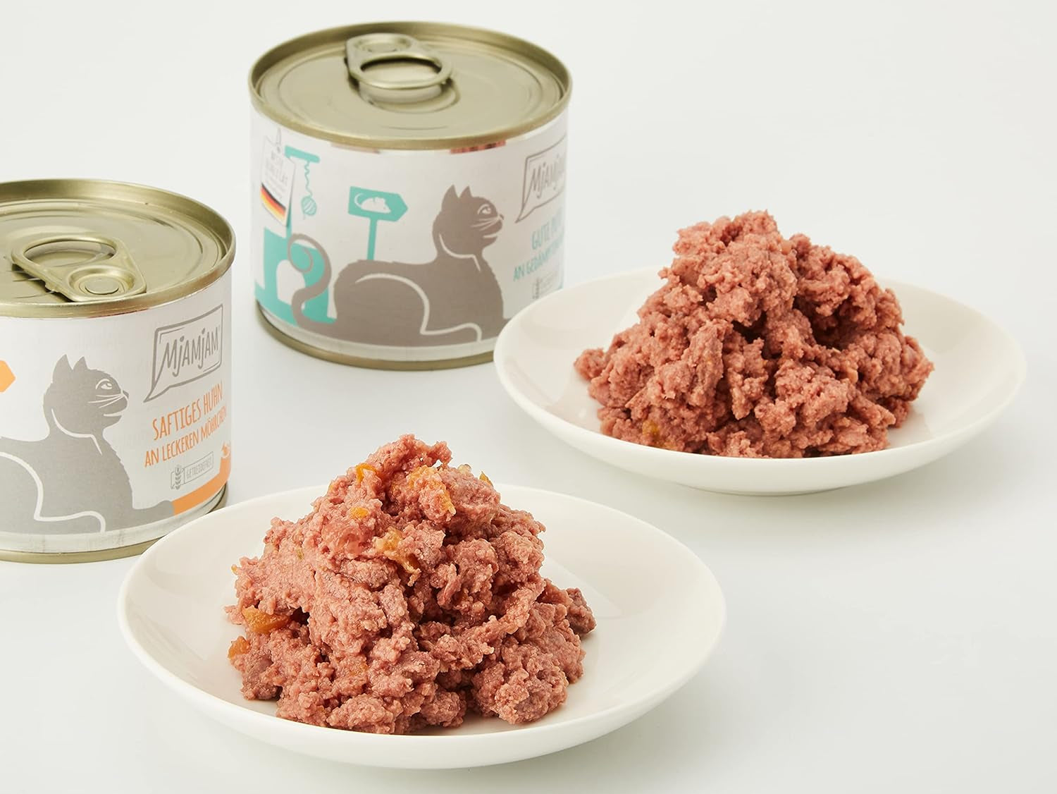 MjAMjAM - Premium natvoer voor katten - Monopack I - met kip en kalkoen, 6-pack (6 x 200 g), graanvrij met extra vlees
