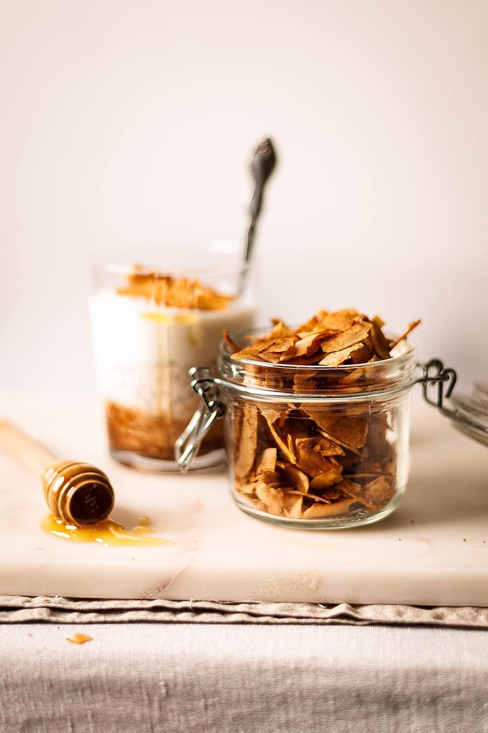 Biojoy biologische gedroogde kokoschips (1 kg), ongezoet en ongefrituurd Gedehydrateerde producten Naty Shop