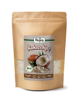 Biojoy biologische gedroogde kokoschips (1 kg), ongezoet en ongefrituurd Naty Shop gedehydrateerde producten 250 G
