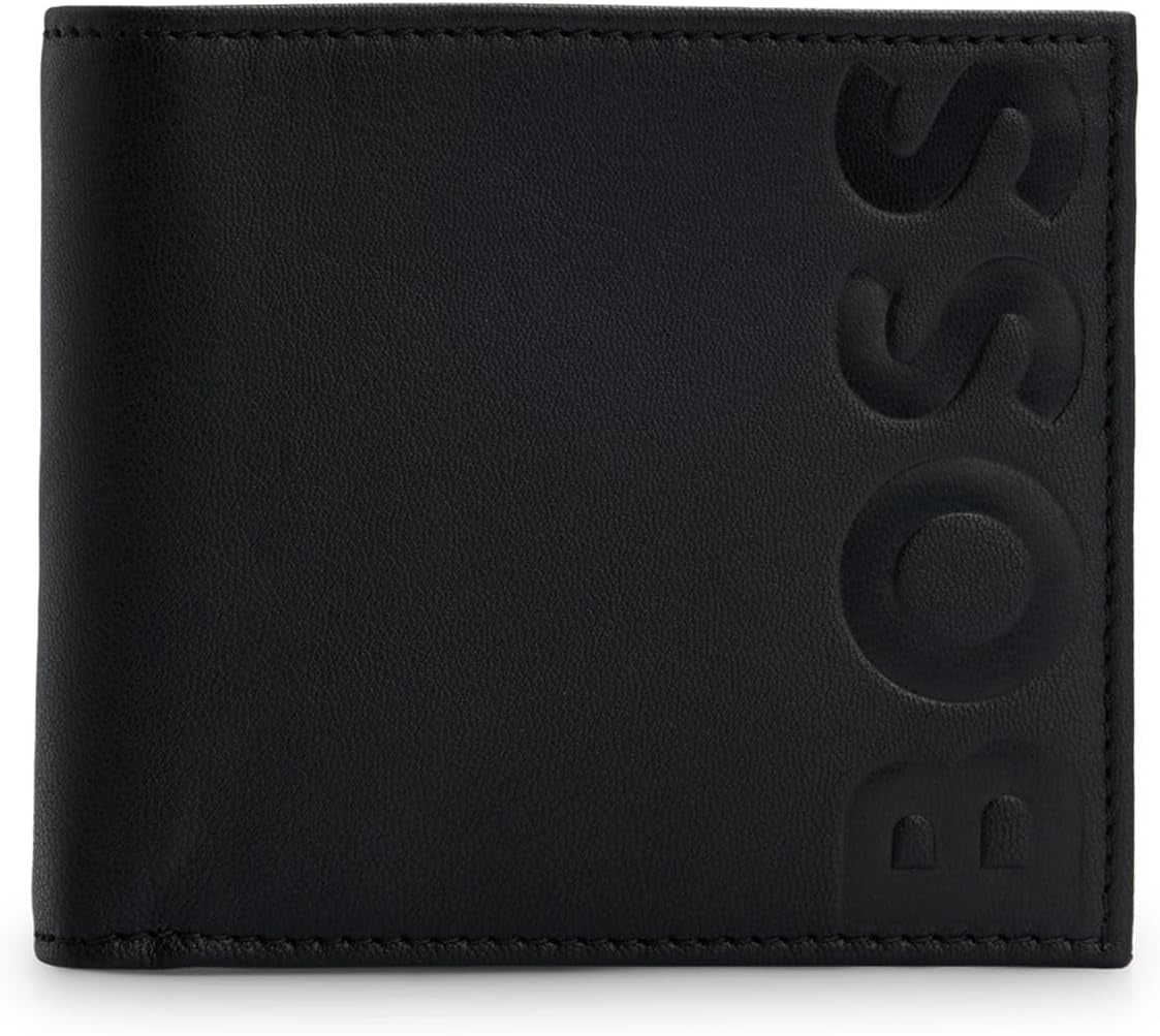 BOSS Herenportemonnee Big Bb_4 Cc Naty Shop Portemonnee voor heren Zwart1 One Size Fits All