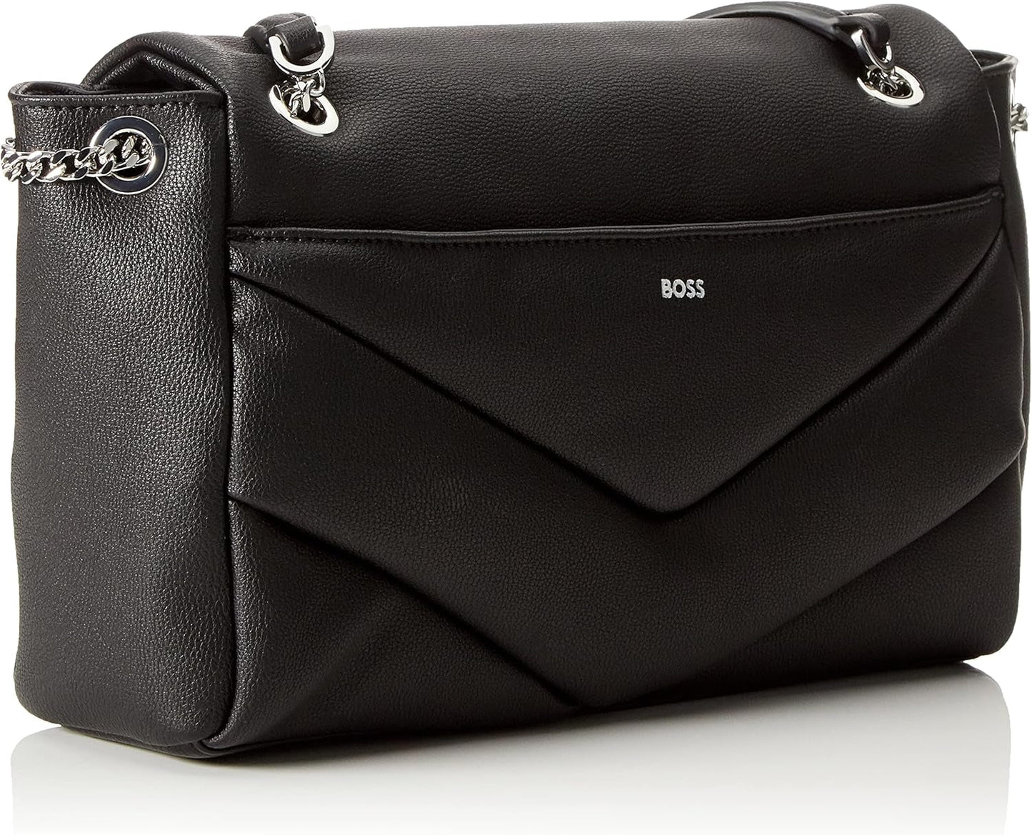 BOSS Dames Katlin Sh. Bag-Q Schoudertas Zwart1 One Size Damestassen Naty Shop