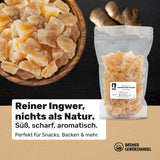Bremer Gewürzhandel gember, stukjes gedroogd fruit gekruid, aromatisch, kruidig, ongezwaveld, 1kg Gedroogde producten Naty Shop