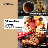 Bremer Gewürzhandel gember, stukjes gedroogd fruit gekruid, aromatisch, kruidig, ongezwaveld, 1kg Gedroogde producten Naty Shop